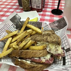 Downtown Butcher & Mercantile - Richard Reuben with fries