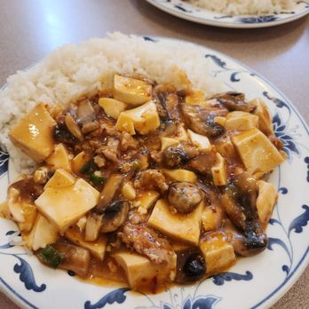 Golden Dragon Chinese Restaurant - Ma Po Tofu, get it spicy! Pork, tofu, mushrooms in a spicy sauce, delicious. - Chinese Near Me - Bloomington, Illinois Golden Dragon Chinese Restaurant - Ma Po Tofu, get it spicy! Pork, tofu, mushrooms in a spicy sauce, delicious. - Chinese Near Me - Bloomington, Illinois