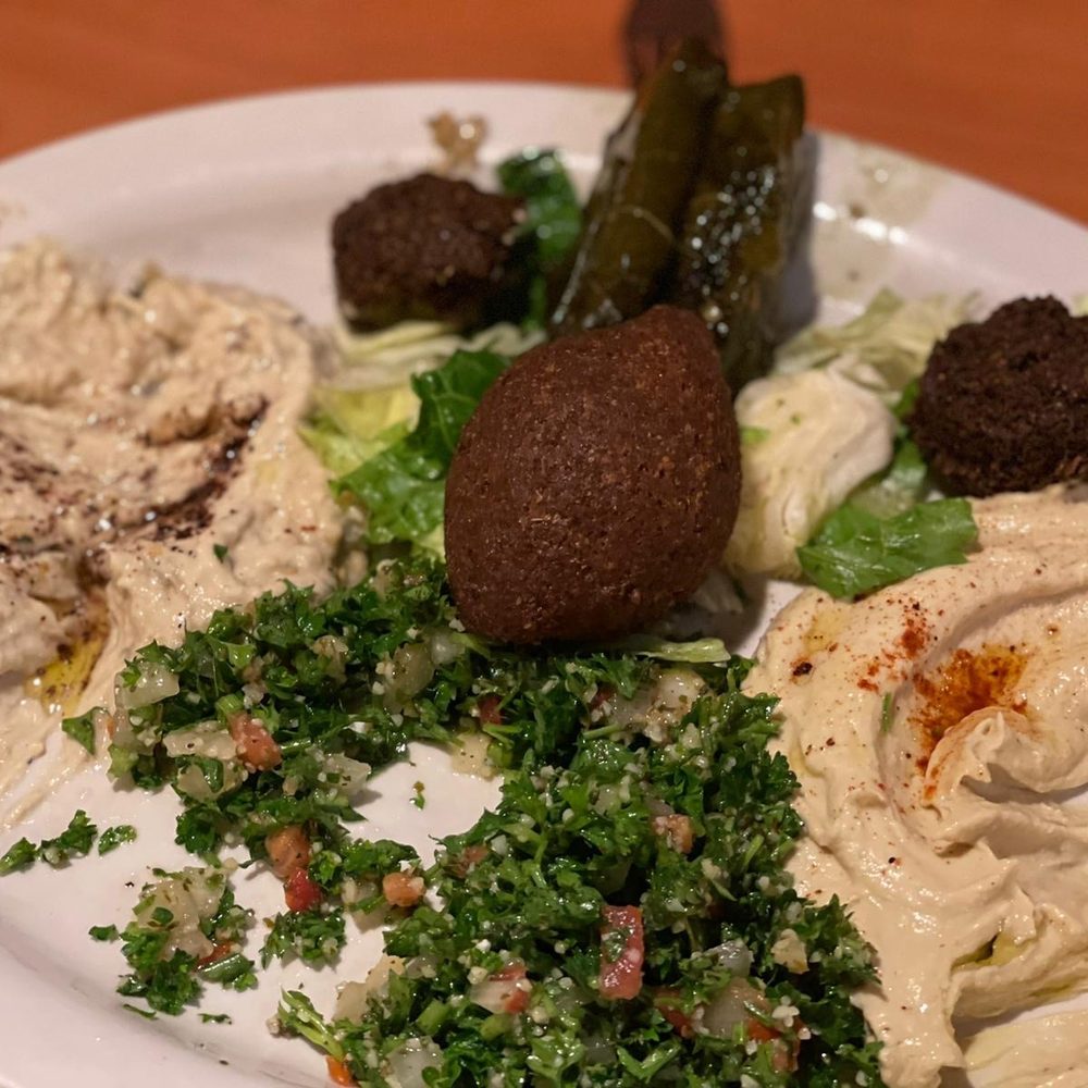 Flame Kabob - It is called Mazza has a little of everything hummus baba guan pigs grape leaves tabbouli kibbeh and falafel a must try dish - Middle Eastern Near Me - Orlando, Florida Flame Kabob - It is called Mazza has a little of everything hummus baba guan pigs grape leaves tabbouli kibbeh and falafel a must try dish - Middle Eastern Near Me - Orlando, Florida