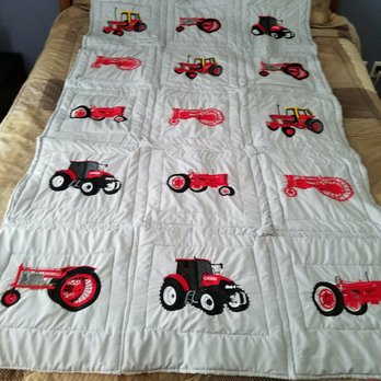 Braun's Graphics and Threads - Farmall tractor quilt that I embroidered over one million stitches - Screen Printing/T-Shirt Printing Near Me - Port Charlotte, Florida Braun's Graphics and Threads - Farmall tractor quilt that I embroidered over one million stitches - Screen Printing/T-Shirt Printing Near Me - Port Charlotte, Florida