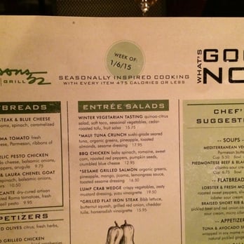 Seasons 52 - weekly seasonal menu - New American Near Me - Orlando, Florida