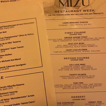 Mizu - The restaurant week menu that could do no wrong! My whole table loved everything on the entire menu! - Seafood Near Me - Charlotte, North Carolina Mizu - The restaurant week menu that could do no wrong! My whole table loved everything on the entire menu! - Seafood Near Me - Charlotte, North Carolina