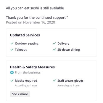 Sushiholics - This wasn't there and it even shows it was barely posted on November 16, 2020 and I ate there November 15, 2020 - Sushi Bars Near Me - West Covina, California Sushiholics - This wasn't there and it even shows it was barely posted on November 16, 2020 and I ate there November 15, 2020 - Sushi Bars Near Me - West Covina, California