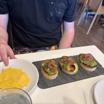 Break + Feast - Avocado toast, with scrambled egg. - Breakfast & Brunch Near Me - Koloa, Hawaii Break + Feast - Avocado toast, with scrambled egg. - Breakfast & Brunch Near Me - Koloa, Hawaii