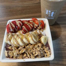 Complete me bowl and Lifeline smoothie Complete me bowl and Lifeline smoothie