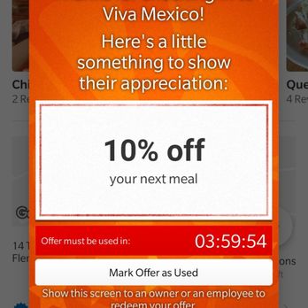 Viva Mexico - My check in deal that "didn't work". Denied by the servers. - Mexican Near Me - Flemington, New Jersey Viva Mexico - My check in deal that "didn't work". Denied by the servers. - Mexican Near Me - Flemington, New Jersey