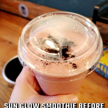 Cognative Cafe - Sun Glow smoothie with orgain protein powder added - Coffee & Tea Near Me - Hendersonville, North Carolina Cognative Cafe - Sun Glow smoothie with orgain protein powder added - Coffee & Tea Near Me - Hendersonville, North Carolina