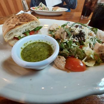 Fondi Pizzeria - Herb Roasted Chicken Paninni with Bella salad. Lunch perfection!!! - Pizza Near Me - Gig Harbor, Washington