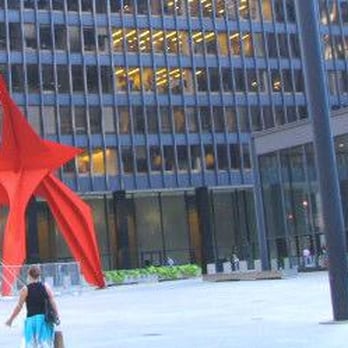 USPS - Calder's Flamingo and Mies' Post Office - Post Offices Near Me - Chicago, Illinois