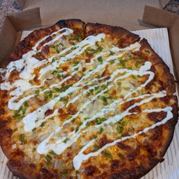 The Giuseppe - meatball, onion, and green pepper drizzled with ricotta. You gotta try this!