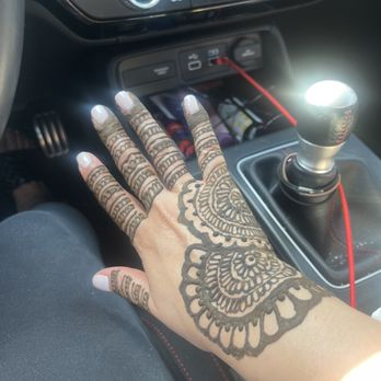Unique Threading - My first henna tattoo - Eyebrow Services Near Me - Redlands, California
