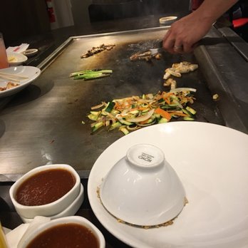 Benihana - My trick to keeping my fried rice warm while my others food cooks, flip the bowl on the plate - Teppanyaki Near Me - Arcadia, California Benihana - My trick to keeping my fried rice warm while my others food cooks, flip the bowl on the plate - Teppanyaki Near Me - Arcadia, California