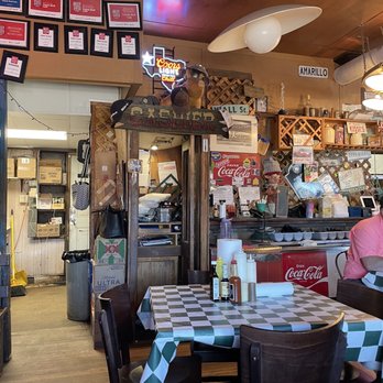 Coyote Bluff Cafe - Inside restaurant - Burgers Near Me - Amarillo, Texas