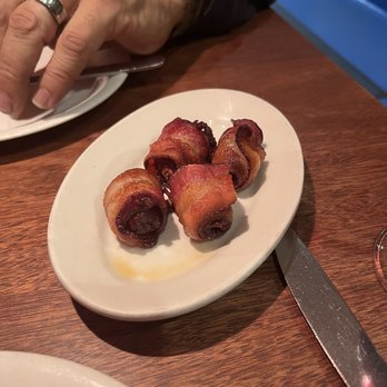Iberia Restaurant - datiles endiablados (Stuffed dates with chorizo & bacon) - Tapas/Small Plates Near Me - Belmont, California Iberia Restaurant - datiles endiablados (Stuffed dates with chorizo & bacon) - Tapas/Small Plates Near Me - Belmont, California