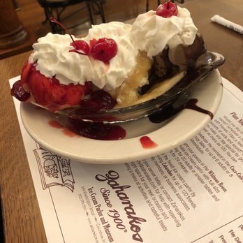 Zaharakos - Banana Split - Ice Cream & Frozen Yogurt Near Me - Columbus, Indiana Zaharakos - Banana Split - Ice Cream & Frozen Yogurt Near Me - Columbus, Indiana