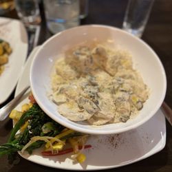 Wild mushroom ravioli