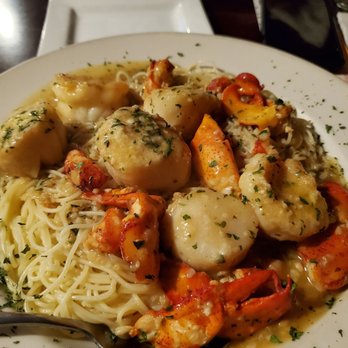 Nonnie’s Italian Grille - Seafood and pasta dish. I substituted alfredo sauce to scampi sauce. Yummy - Bars Near Me - Halifax, Massachusetts Nonnie’s Italian Grille - Seafood and pasta dish. I substituted alfredo sauce to scampi sauce. Yummy - Bars Near Me - Halifax, Massachusetts