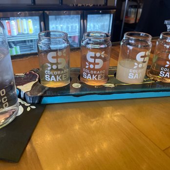 Colorado Sake - Sake flight - Breweries Near Me - Denver, Colorado