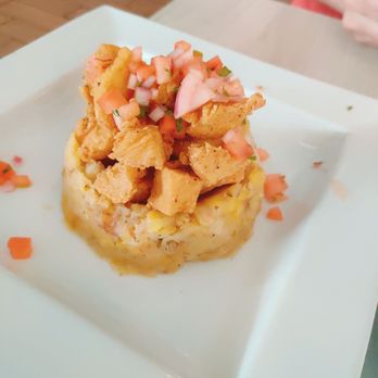Desecheo Restaurant - Monfongo with fried chicken - Puerto Rican Near Me - Aguadilla, Puerto Rico
