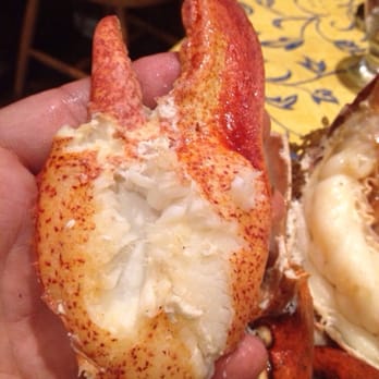 Isabella's - This meat from a shelled lobster claw that's the same size as my hand.cooked perfectly so the meat easily slides out of the shel - Tapas/Small Plates Near Me - Frederick, Maryland