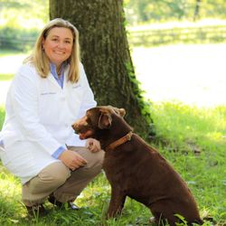 Diamond Dental of Owings Mills - Dr. Mattson with her rescued dog, Billy.