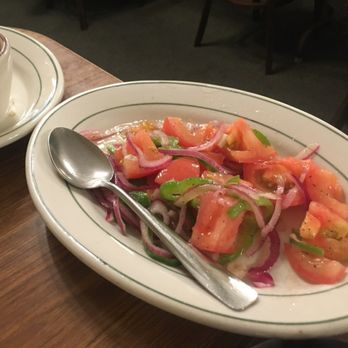 Wool Growers Restaurant - The fresh tomato salad, which we devoured 2 plates of! - Basque Near Me - Bakersfield, California Wool Growers Restaurant - The fresh tomato salad, which we devoured 2 plates of! - Basque Near Me - Bakersfield, California