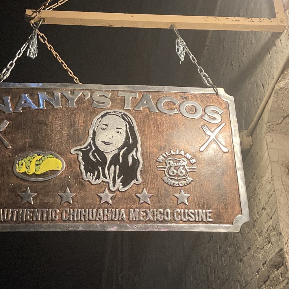 Nanys Tacos - Sign of restaurant - Mexican Near Me - Williams, Arizona