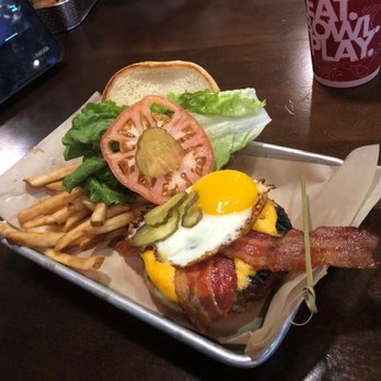 Main Event Atlanta - Sunny side burger - Bowling Near Me - Atlanta, Georgia Main Event Atlanta - Sunny side burger - Bowling Near Me - Atlanta, Georgia