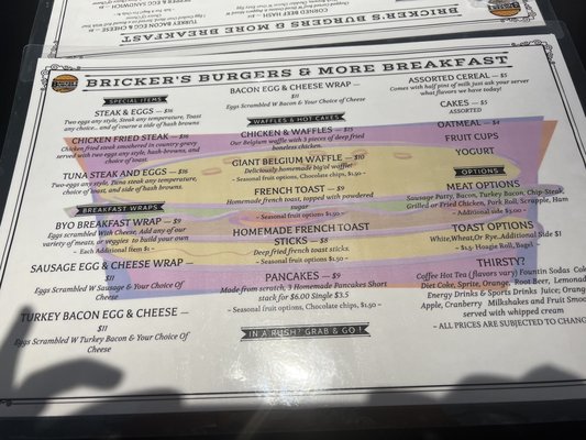 Menu photo 4 Bricker’s Burger Atlantic City, NJ