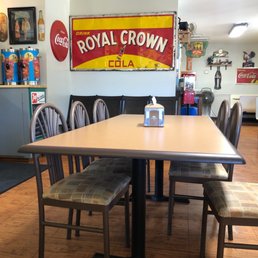 a table and chairs