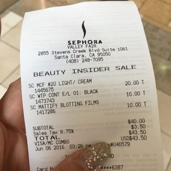 SEPHORA - Small damage today - Cosmetics & Beauty Supply Near Me - Santa Clara, California SEPHORA - Small damage today - Cosmetics & Beauty Supply Near Me - Santa Clara, California
