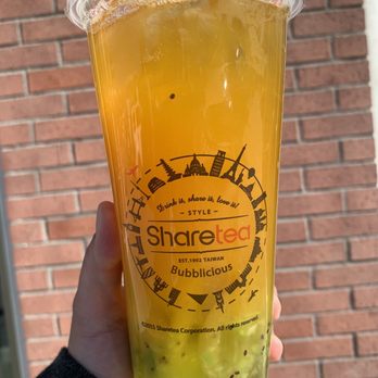 Sharetea - Peach Kiwi tea with Aiyu Jelly - Bubble Tea Near Me - Las Vegas, Nevada Sharetea - Peach Kiwi tea with Aiyu Jelly - Bubble Tea Near Me - Las Vegas, Nevada