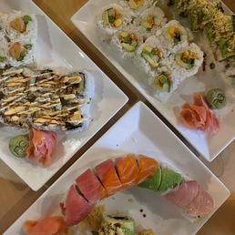 All of our sushi rolls together!