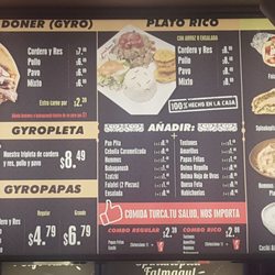 Done Rico - Menu