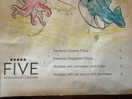 Menu photo 1 Five Restaurant Bistro Edmonds, WA