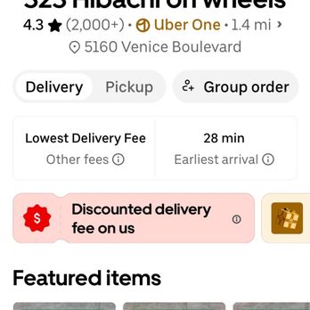 323 Hibachi Grill - Uber Eats Rating 4.3 - Food Trucks Near Me - Los Angeles, California 323 Hibachi Grill - Uber Eats Rating 4.3 - Food Trucks Near Me - Los Angeles, California