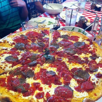 Grimaldi's Pizzeria - Meat pie with meatballs and pepperoni - Pizza Near Me - Grapevine, Texas Grimaldi's Pizzeria - Meat pie with meatballs and pepperoni - Pizza Near Me - Grapevine, Texas