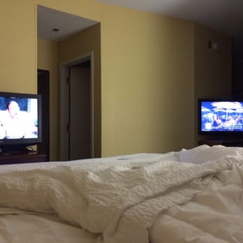 SpringHill Suites Charleston Downtown/Riverview - Two TVs easily visible from my king bed. - Hotels Near Me - Charleston, South Carolina SpringHill Suites Charleston Downtown/Riverview - Two TVs easily visible from my king bed. - Hotels Near Me - Charleston, South Carolina
