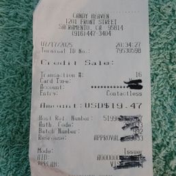 July 17 receipt