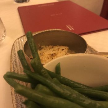 Simpson's in the Strand - Side of green beans and potatoes - British Near Me - London, XGL Simpson's in the Strand - Side of green beans and potatoes - British Near Me - London, XGL
