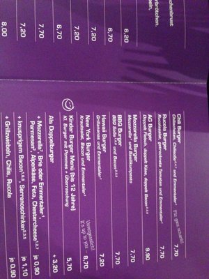 Menu photo 3 Burger AG Frankfurt, HE Menu photo 3 Burger AG Frankfurt, HE