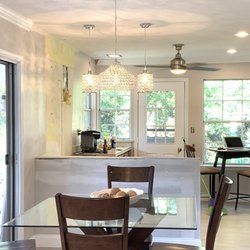 Powerite Electric - Fan , recess lighting , pedants lights and replace chandelier and move into center of table
