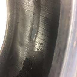 Tire worn from inside
