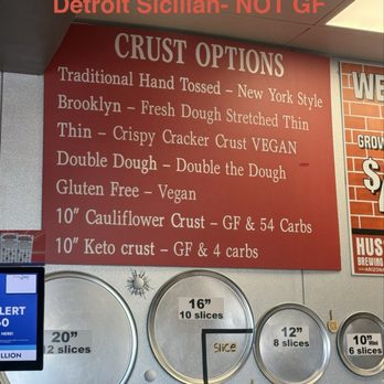 Zzeeks Pizza - NINE (9) DIFFERENT CRUSTS!!! 4 are gf Detroit gluten free (thicker, personal 4 pc) Cauliflower Keto Gluten Free- Vegan - Pizza Near Me - Phoenix, Arizona