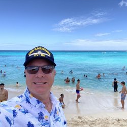 Maho Beach Sint Maarten - Me at Moho Beach.