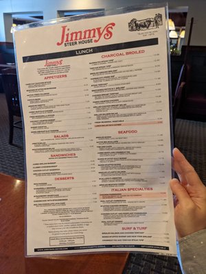Menu photo 2 Jimmy's Steer House Arlington, MA