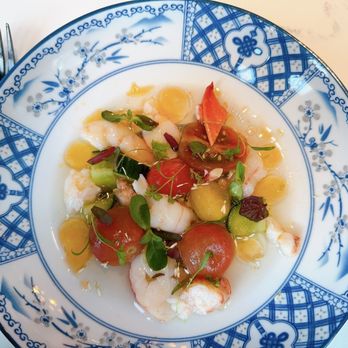 Common Lot - Tomato consommé with lobster and shrimp - New American Near Me - Millburn, New Jersey