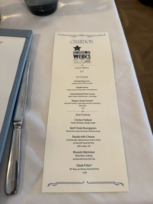 Menu photo 1 Chardon Houston, TX Menu photo 1 Chardon Houston, TX