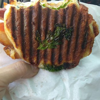 Groundwork Coffee - Little kale leaf stuck on my breakfast sandwich - Coffee & Tea Near Me - Santa Monica, California