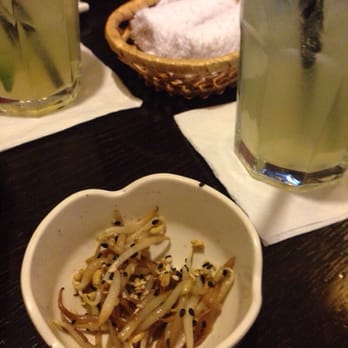 Planet Sushi - Appetiser on the house and fresh iced tea - Sushi Bars Near Me - Prague, Puerto Rico